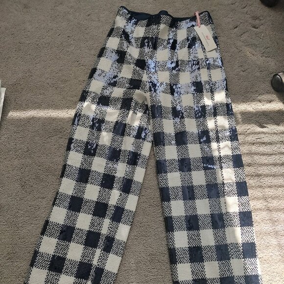 NWT Vineyard Vines Sequin Pants Size 4 - Picture 1 of 3